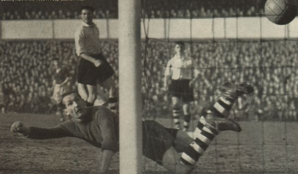 fa cup 6th rd 1954 to 55 hart goal